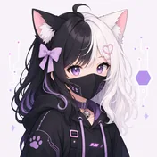 KiKi 科技兜帽口罩猫娘右三分之四头像